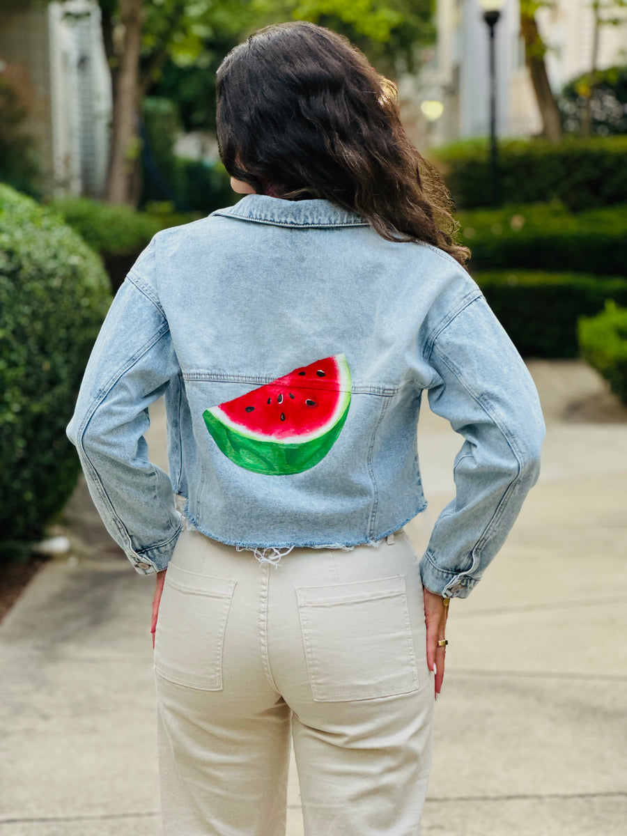 Watermelon ???? Hand-painted Jackets ??? Levantinian (By Dena Musfer)