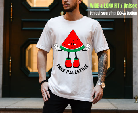 Front Print, Free Pali Watermelon - (T-shirts Fitted or Wide Fit)