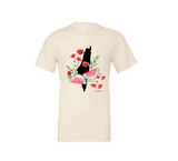 NEW- WATERMELON POPPY (BLACK Shirts - Unisex Styles & All colors)