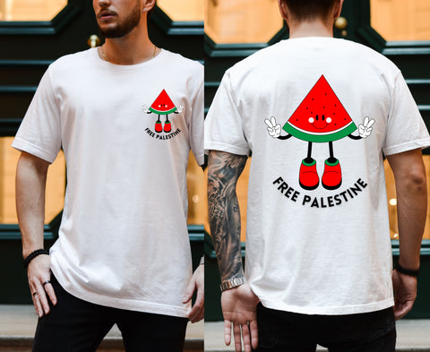 Free Pali Watermelon (Pocket) + (Back Print ) - T-shirts