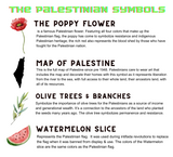 Palestinian symbols watermelon poppy
