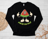 Front Print, Fuck Israel Melon- (Hoodies, Crewnecks)
