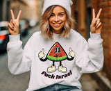 Front Print, Fuck Israel Melon- (Hoodies, Crewnecks)