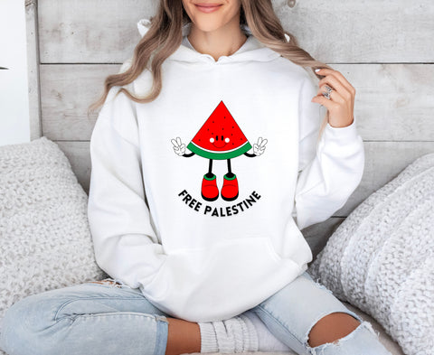 Front Print, FREE PALI WATERMELON - (Hoodies, Crewnecks)