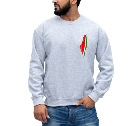 NEW - Watermelon Palestine Map (Long Sleeve, ALL Styles & Colors)
