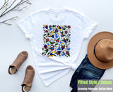 HEBRON FLORAL CERAMICS classic design colors (T-Shirts)