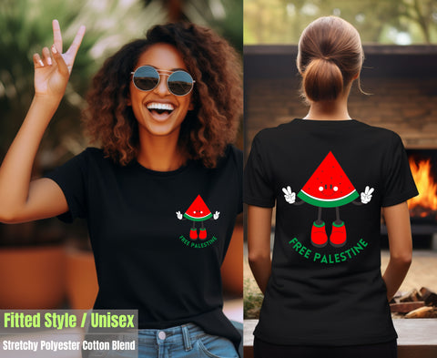 Free Pali Watermelon (Pocket) + (Back Print ) - T-shirts
