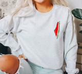 NEW - Watermelon Palestine Map (Long Sleeve, ALL Styles & Colors)