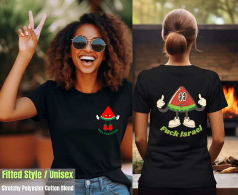 Free Pali (Pocket) / Fuck Israel (Back Print ) - T-shirts