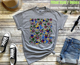 HEBRON FLORAL CERAMICS classic design colors (T-Shirts)