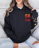 Cosmic Gaza HOODIE (Front pocket Sunset & Back print + Birds on Sleeve)