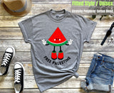 Front Print, Free Pali Watermelon - (T-shirts Fitted or Wide Fit)