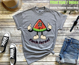 Front Print, Fuck Israel Melon - (T-shirts)