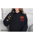Cosmic Gaza HOODIE (Front pocket Sunset & Back print + Birds on Sleeve)