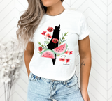 NEW- WATERMELON POPPY (BLACK Shirts - Unisex Styles & All colors)