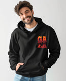 Cosmic Gaza HOODIE (Front pocket Sunset & Back print + Birds on Sleeve)