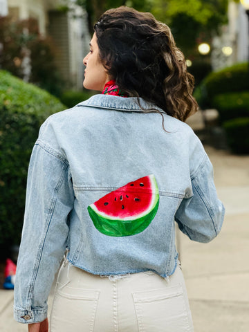 Watermelon 🍉 Hand-painted Jackets
