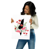 Watermelon Poppy- Poster