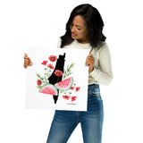Watermelon Poppy- Poster