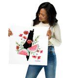 Watermelon Poppy- Poster