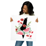 Watermelon Poppy- Poster