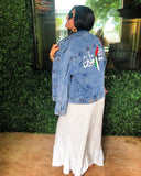 Palestine - Painted Denim Jacket